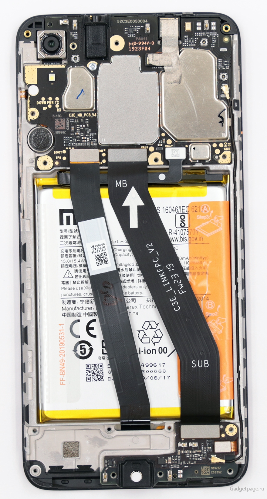 Xiaomi Redmi Note 10 Pro Разборка