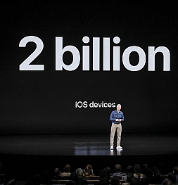За все время своей работы компания Apple продала почти 2 млрд устройств с iOS