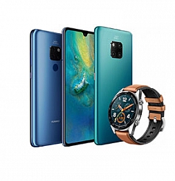 Снова смартфоны Huawei Mate 20 и Mate 20 Pro красуются на новых изображениях, вместе с часами Watch GT