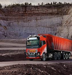 В известняковых карьерах Норвегии начинают курсировать самоуправляемые грузовики Volvo Trucks
