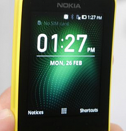 Новый мобильный телефон от Nokia получил дисплей с диагональю 1.77-дюйма