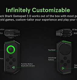 Новый контроллер для смартфона Xiaomi Black Shark - Gamepad 2.0 превращает устройство в консоль Nintendo Switch