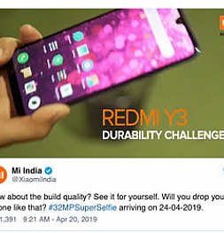 Xiaomi опубликовала новое видео с Redmi Y3