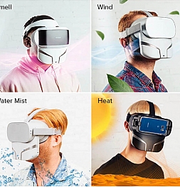 Очки и шлемы виртуальной реальности (VR) научили передавать запахи, удары, брызги и не только!