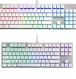 Cooler Master выпустили клавиатуры серии SK в белом цвете