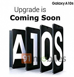 Постер предназначенный для анонса Samsung Galaxy A10s просочился в сеть