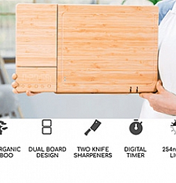 The Yes Company запускает производство умной разделочной доски для кухни с экраном и набором инструментов