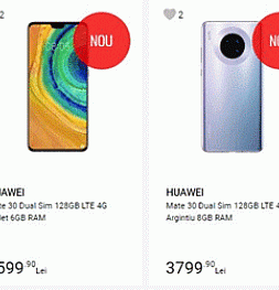 Смартфоны Huawei Mate 30 всё-таки появились в Европе. В Румынии. На 50 евро дешевле