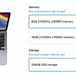 Apple наглеет еще больше. Цену за 8 гигабайт ОЗУ для MacBook 13 Pro подняли вдвое