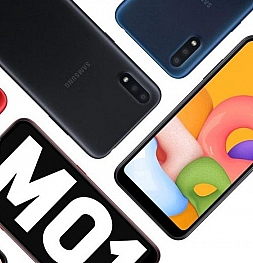 Представлен Samsung Galaxy M01 с большой батареей и низкой ценой