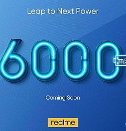 Realme дразнит смартфоном с батареей на 6000 мАч