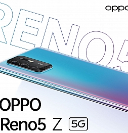 Представлен OPPO Reno5 Z: средний класс с 5G, AMOLED-дисплеем и квадрокамерой на 48 Мп