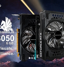 Gainward представляет видеокарты серии GeForce RTX™ 3050 6 GB Pegasus